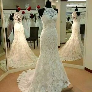 High Neck Lace Gown